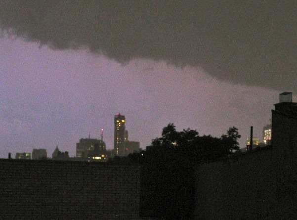 Storm coming into Manhattan