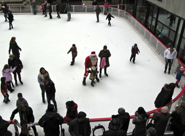 Skating Santa Rockefeller Center